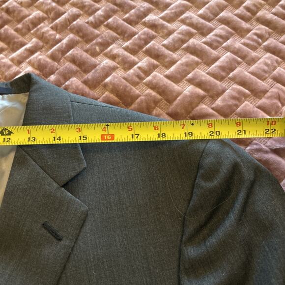 Hart Schaffner Marx Chicago Fit Men’s 48R Gray Blazer Sports Coat Wool USA - Picture 16 of 16